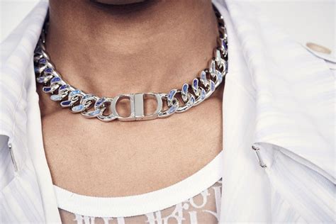 dior mens necklace|authentic dior jewelry.